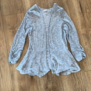 Candies blue 3/4 sleeve cardigan, size L, EUC